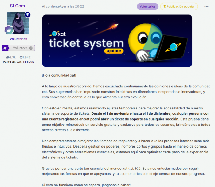 Importante Actualización En Xat.com